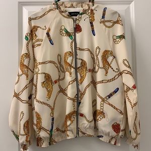 Zara Satin Bomber Jacket